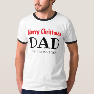 Vrolijk Kerstfeest Papa Familie T-shirt