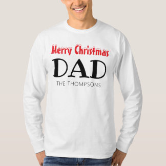 Vrolijk Kerstfeest Papa Familie T-shirt
