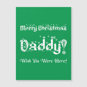 Vrolijk kerstfeest papa! Ik wou dat je hier was!