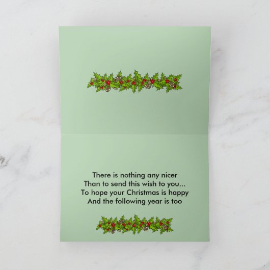 Vrolijk kerstfeest papa kerst Kaart (Binnen)