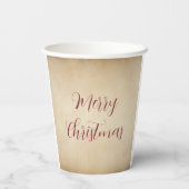 Vrolijk Kerstfeest Papieren Beker (Achterkant)