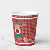 Vrolijk kerstfeest! papieren bekers (Voorkant)