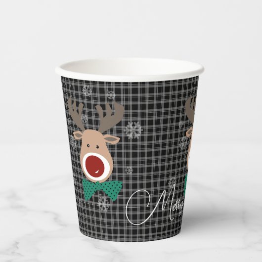 Vrolijk kerstfeest! papieren bekers (Voorkant)