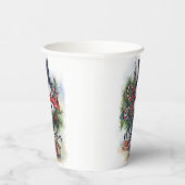 Vrolijk kerstfeest papieren bekers (Rechts)