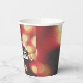 Vrolijk kerstfeest papieren bekers (Links)