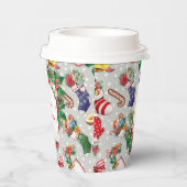 Vrolijk kerstfeest papieren bekers (Rechts)