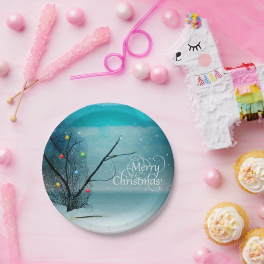 Vrolijk kerstfeest - Papieren Borden 7 inch Papieren Bordje (Feest)