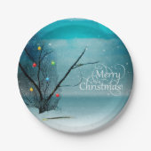 Vrolijk kerstfeest - Papieren Borden 7 inch Papieren Bordje (Voorkant)