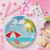 Vrolijk kerstfeest papieren bordje (Feest)