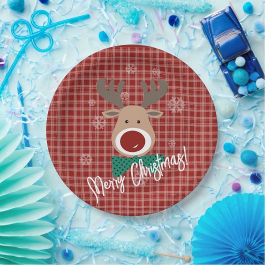 Vrolijk kerstfeest! papieren bordje (Feest)