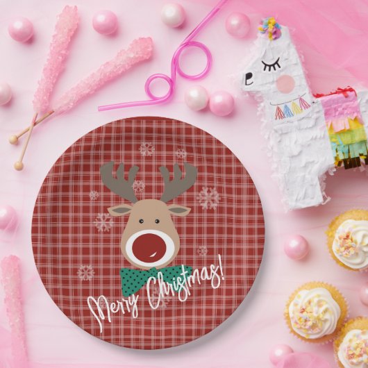 Vrolijk kerstfeest! papieren bordje (Feest)