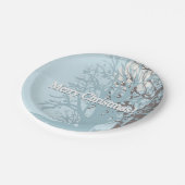 Vrolijk kerstfeest! papieren bordje (Gekanteld)