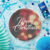 Vrolijk kerstfeest papieren bordje (Feest)