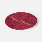 Vrolijk kerstfeest! papieren bordje (Gekanteld)