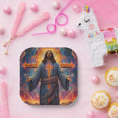 Vrolijk kerstfeest papieren bordje (Feest)