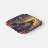 Vrolijk kerstfeest papieren bordje (Gebogen)