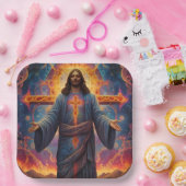 Vrolijk kerstfeest papieren bordje (Feest)