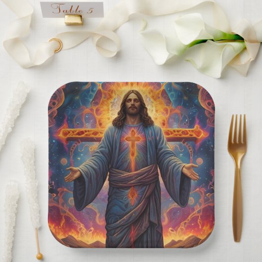 Vrolijk kerstfeest papieren bordje (Huwelijk)