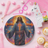 Vrolijk kerstfeest papieren bordje (Feest)