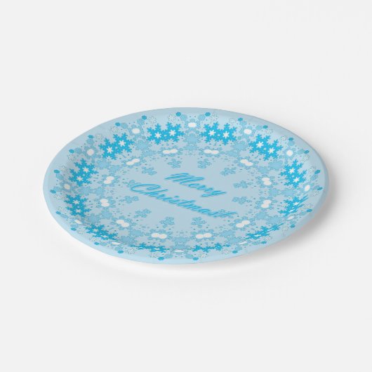 vrolijk kerstfeest papieren bordje (Gekanteld)