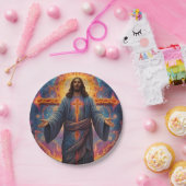 Vrolijk kerstfeest papieren bordje (Feest)