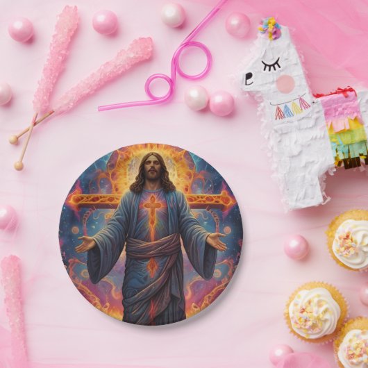 Vrolijk kerstfeest papieren bordje (Feest)