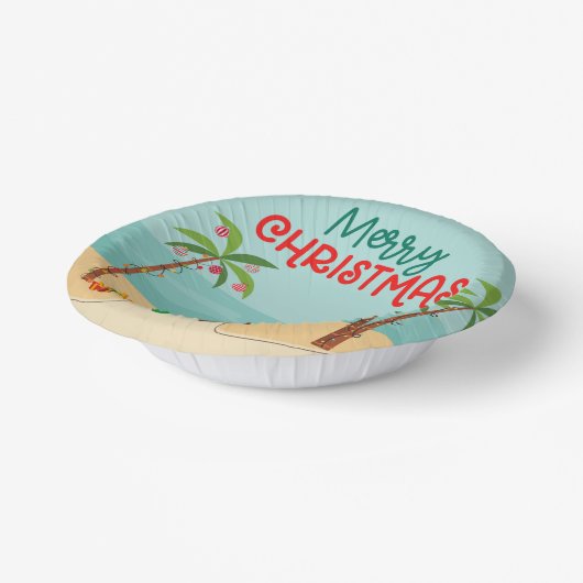 Vrolijk kerstfeest papieren kommen (Gebogen)