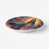 Vrolijk kerstfeest papieren kommen (Gebogen)