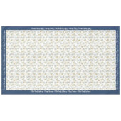 Vrolijk kerstfeest Pas Familienaam of Tekst aan Tafelkleed (Voorkant (Horizontaal))