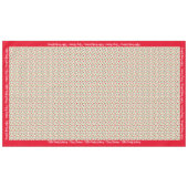 Vrolijk kerstfeest Pas Familienaam of Tekst aan Tafelkleed (Voorkant (Horizontaal))