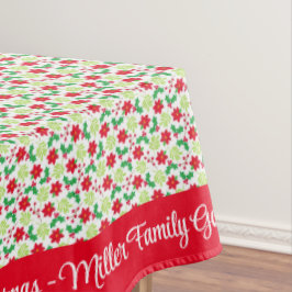 Vrolijk kerstfeest Pas Familienaam of Tekst aan Tafelkleed