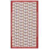 Vrolijk kerstfeest Pas Familienaam of Tekst T aan Tafelkleed (Voorkant)