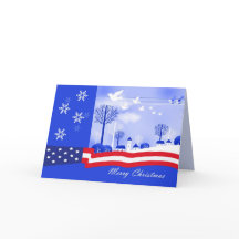 Vrolijk kerstfeest. Patriottisch