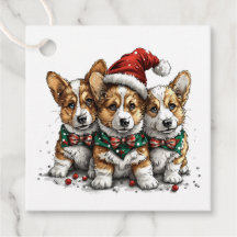 Vrolijk Kerstfeest Pembroke Welsh Corgi Puppies