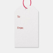 Vrolijk Kerstfeest Pembroke Welsh Corgi Puppies Cadeaulabel (Achterkant)