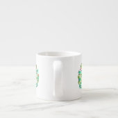 Vrolijk Kerstfeest Pepermunt Holiday Wreath Espresso Kop (Achterkant)