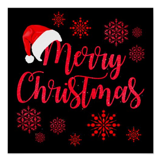 Vrolijk kerstfeest perfect poster (Voorkant)