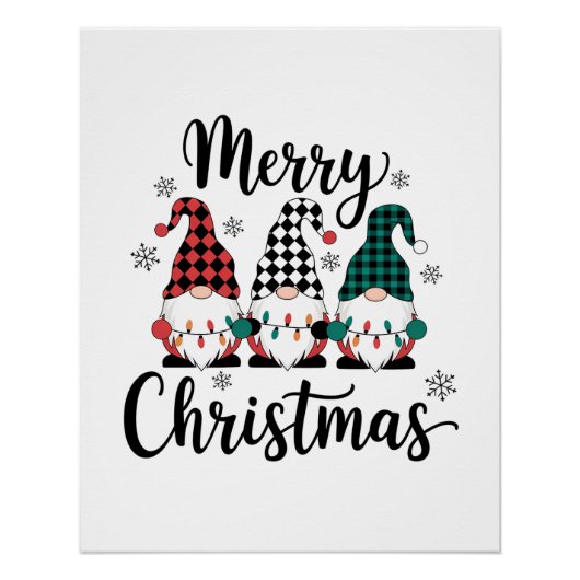 Vrolijk kerstfeest perfect poster (Voorkant)