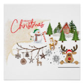 Vrolijk kerstfeest perfect poster (Voorkant)