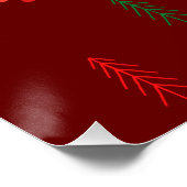 Vrolijk kerstfeest perfect poster (Hoek)