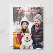 vrolijk kerstfeest | Persoonlijke fotovakantie Feestdagenkaart (Voorkant)