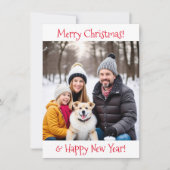 vrolijk kerstfeest | Persoonlijke fotovakantie Feestdagenkaart (Voorkant)