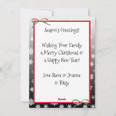 vrolijk kerstfeest | Persoonlijke fotovakantie Feestdagenkaart (Achterkant)