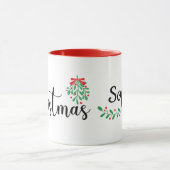 Vrolijk kerstfeest persoonlijke naam mok (Midden)