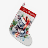 Vrolijk Kerstfeest Pet Feestelijke Koala - Kleine Kerstsok (Voorkant (Hangend))