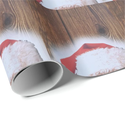 Vrolijk kerstfeest, Pet van de kerstman Cadeaupapier (Rol Hoek)