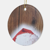 Vrolijk kerstfeest, Pet van de kerstman Keramisch Ornament (Links)