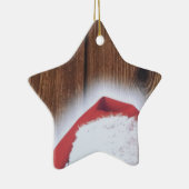 Vrolijk kerstfeest, Pet van de kerstman Keramisch Ornament (Rechts)