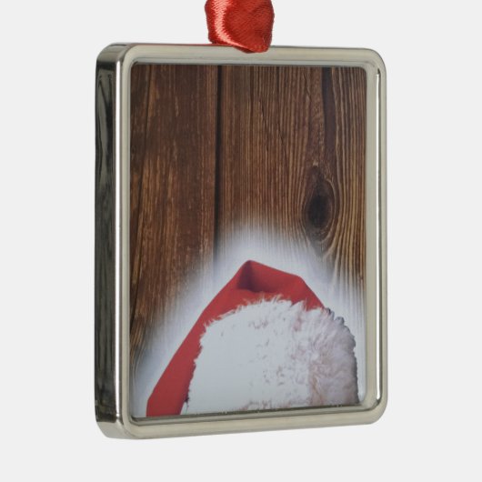 Vrolijk kerstfeest, Pet van de kerstman Metalen Ornament (Rechts)