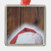 Vrolijk kerstfeest, Pet van de kerstman Metalen Ornament (Voorkant)